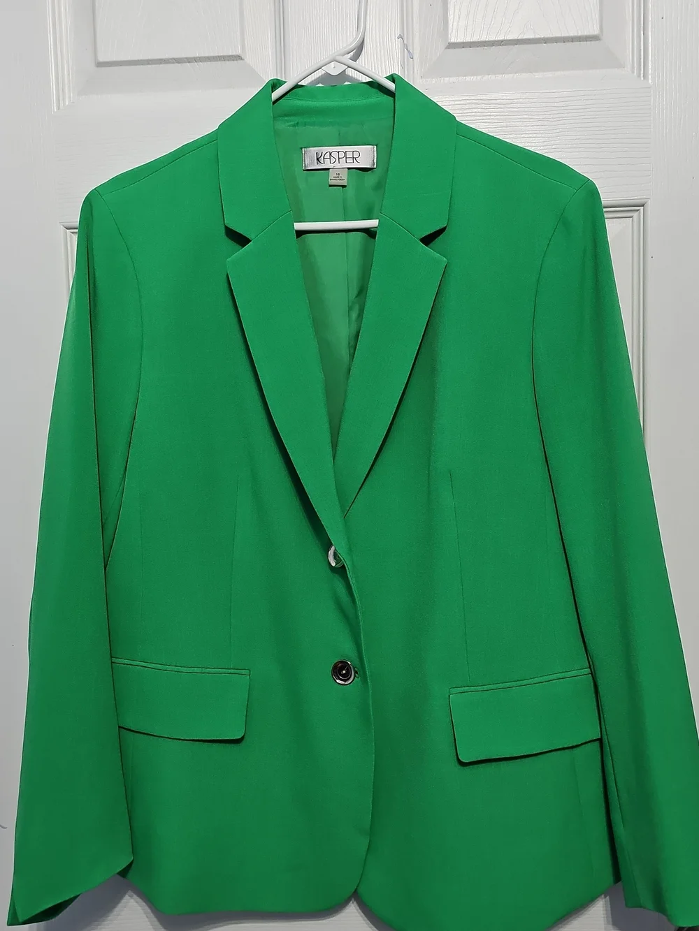 Kasper Women's Green Tailored Blazer Size 16